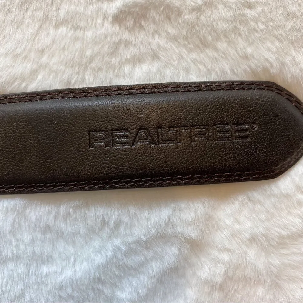 Realtree Brown Leather Belt Size 36